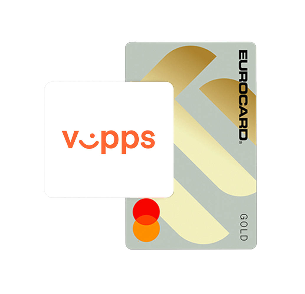 Eurocard Gold og Vipps-logo